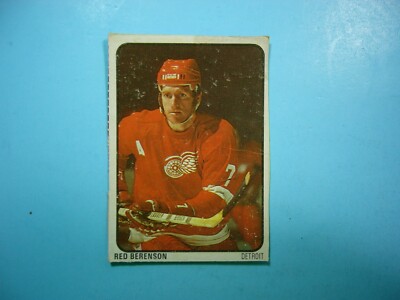 1974/75 LIPTON SOUP NHL HOCKEY CARD #25 RED BERENSON DETROIT RED WINGS
