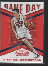 STEPHEN ZIMMERMAN  2016-17 PANINI CONTENDERS DRAFT PICKS GAME DAY CARD #19