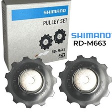 Shimano Bicicletta Cambio Serie Rulli Commutazione Jockey Ruote RD-M663 105 Slx