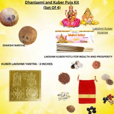 Vedic Vaani Dhan Laxmi Kuber Puja kit | Diwali Puja Kit for Home Pujan