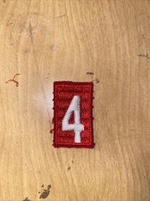 Boy Scouts of America BSA red white Patch Pack Troop Number 4 Embroidered