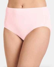 Jockey L111535 Womens Frosty Pink No Panty Line Promise Hip Brief Size 5