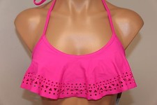 NWT California Waves Swimsuit Bikini Bra Top Size S Pink