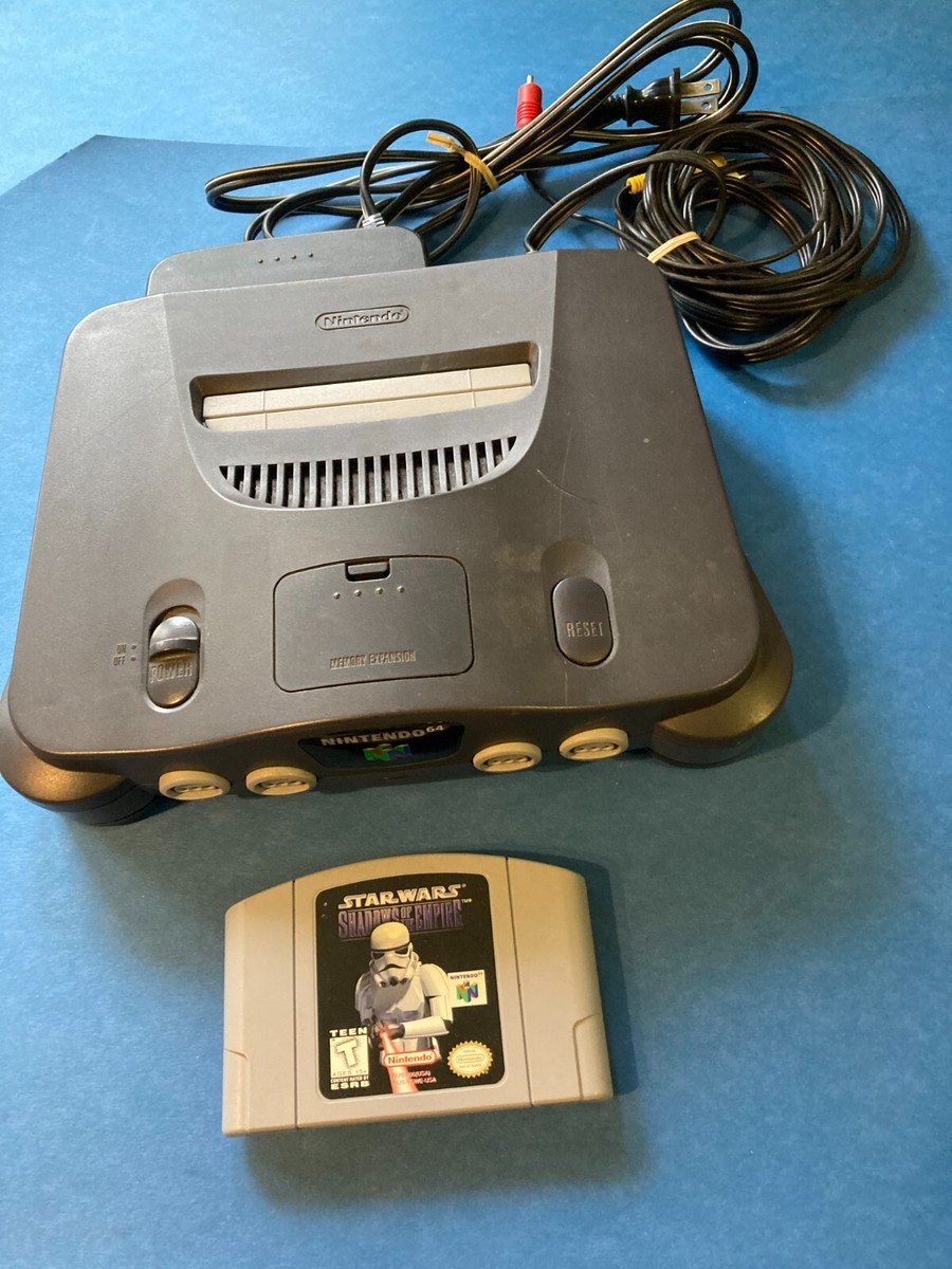 Nintendo 64 Console plugs Star Wars Shadows of the Empire