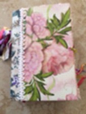 scrapbook album. 9.5  x 6.5  .x 3.5  over 30 Handmade Decorated pages