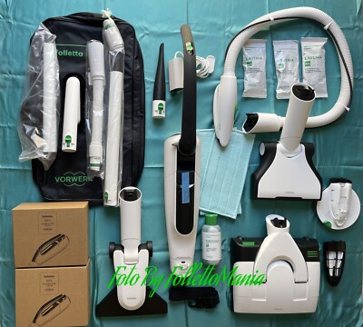 12 Sacchetti Folletto Compatibili Vorwerk VK7/FP7 + 2 Filtri HEPA + Profumi - Kit Ricambi Per Aspirapolvere