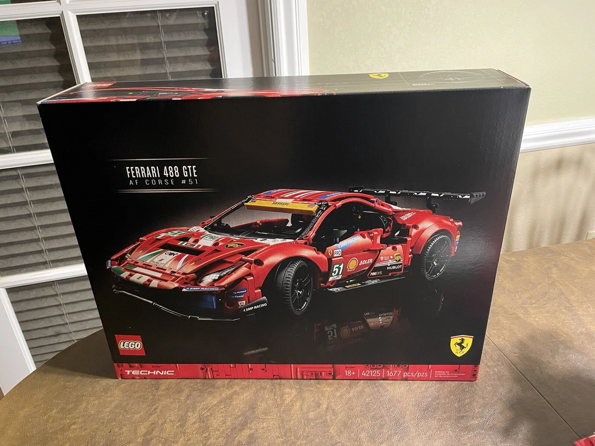 Lego Technic 42125 Ferrari 488 GTE AF Corse #51 NEW In Box Ready