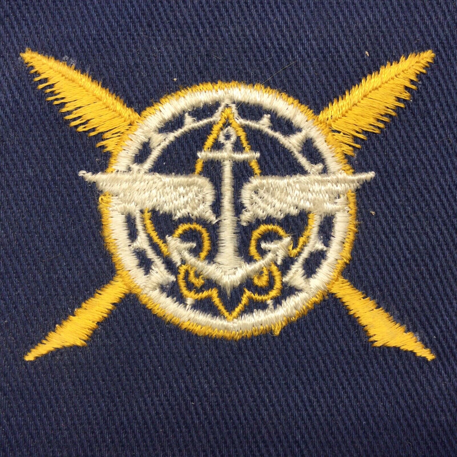 Boy Scout Explorers Post Secretary Patch On Blue Twill Cir: 1949-1958 235B2