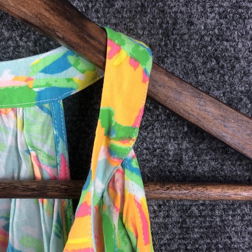 Top de verano Lilly Pulitzer brillante sin mangas con borla con cordón corbata y ribete para mujer S - Imagen 5 de 10