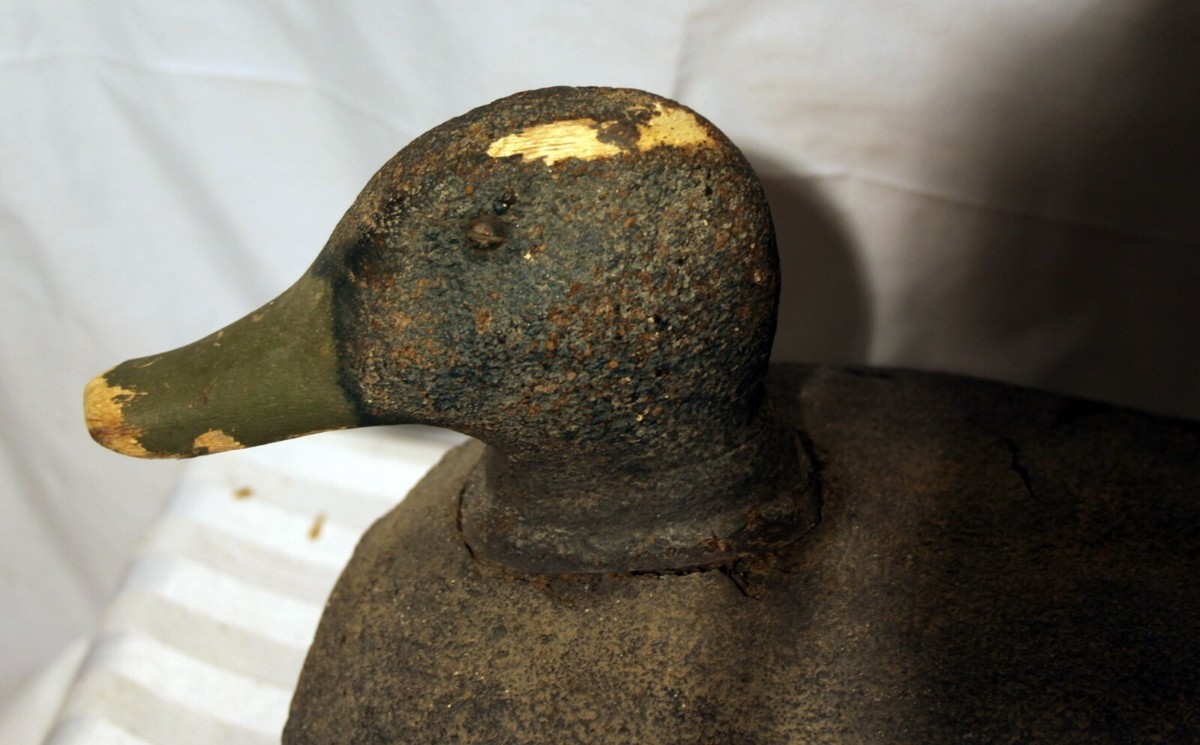 Vintage Duck Decoy, wood, damaged. large | eBay