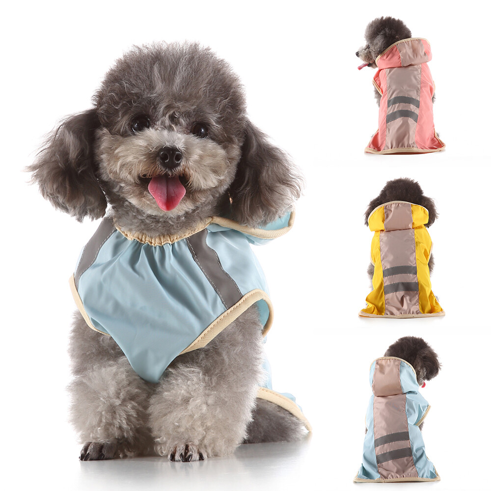 Rain Coat Pet Dog Coat Jacket Vest Reflective Waterproof Raincoat