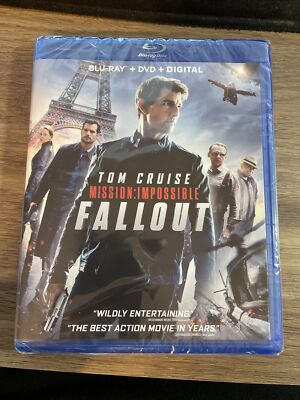 Mission Impossible: Fallout (Blu-ray Disc + DVD) NEW & FACTORY SEALED  w/ slip