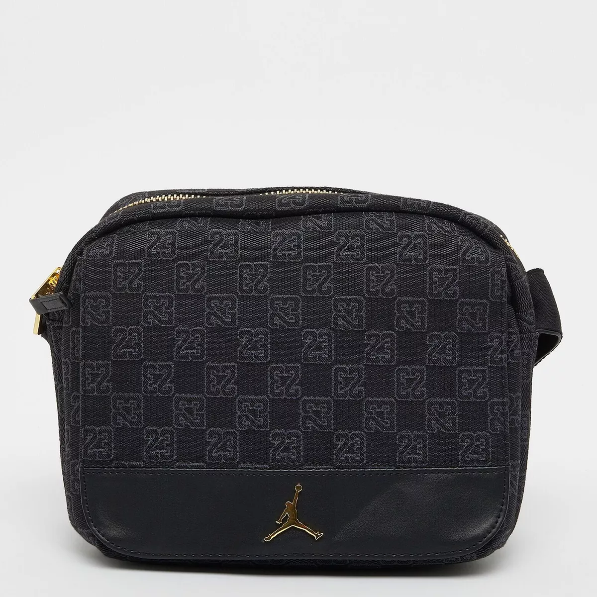 Nike Air Jordan Monogram Crossbody Bag Black GOLD OVO Jumpman