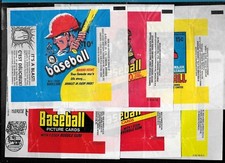 BÉISBOL MLB CERA PAQUETE ENVOLTORIO OPC O PEE CHEE TOPPS Y CAJA VACÍA VER LISTA