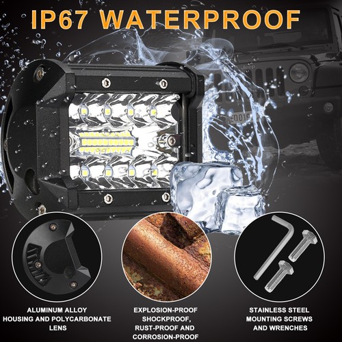 4-32inch LED Bar Work Light Offroad Spot Flood Light Super Bright Driving Light - Bild 7 von 17