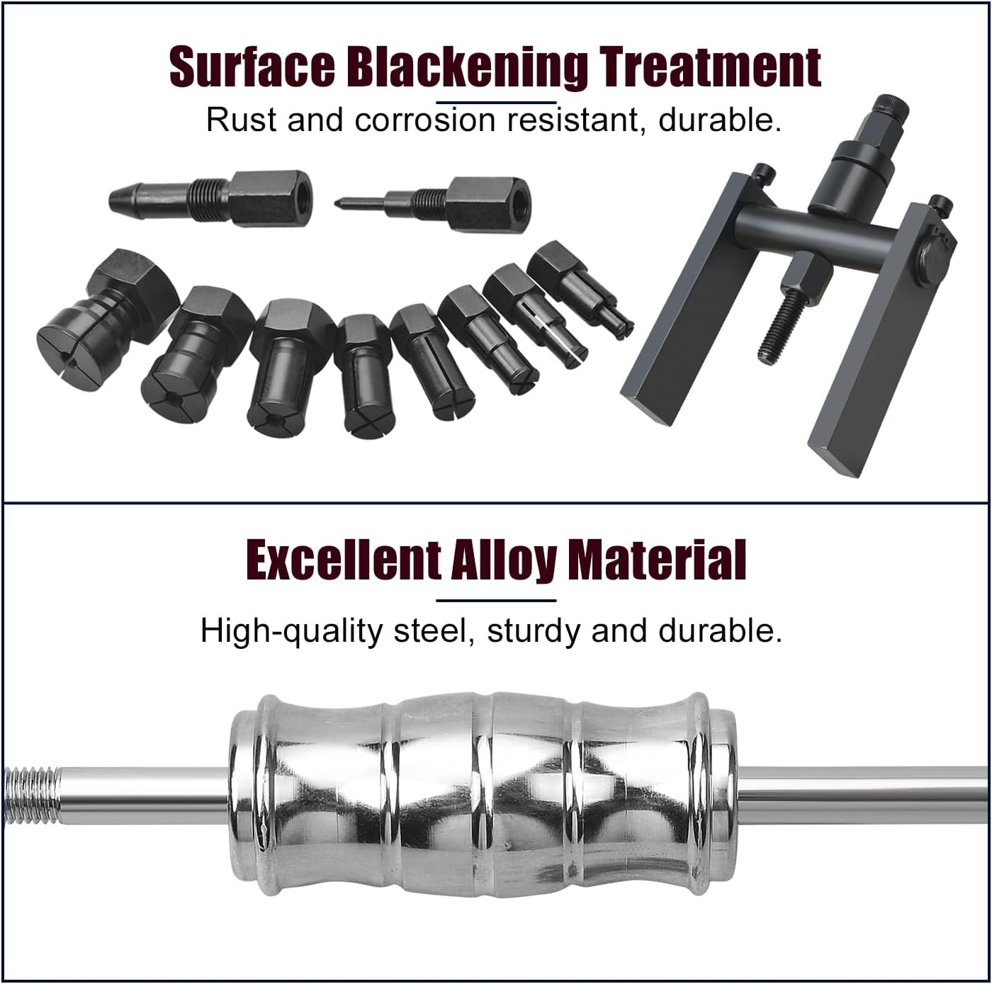 LainKeen 12pcs Motorcycle Blind Inner Bearing Puller Tool Kit, Motorcycle... 