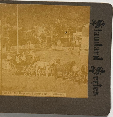 #ad #ad Foss at the Geysers Sonoma County California – Stanland Series Stereoview Card $26.04