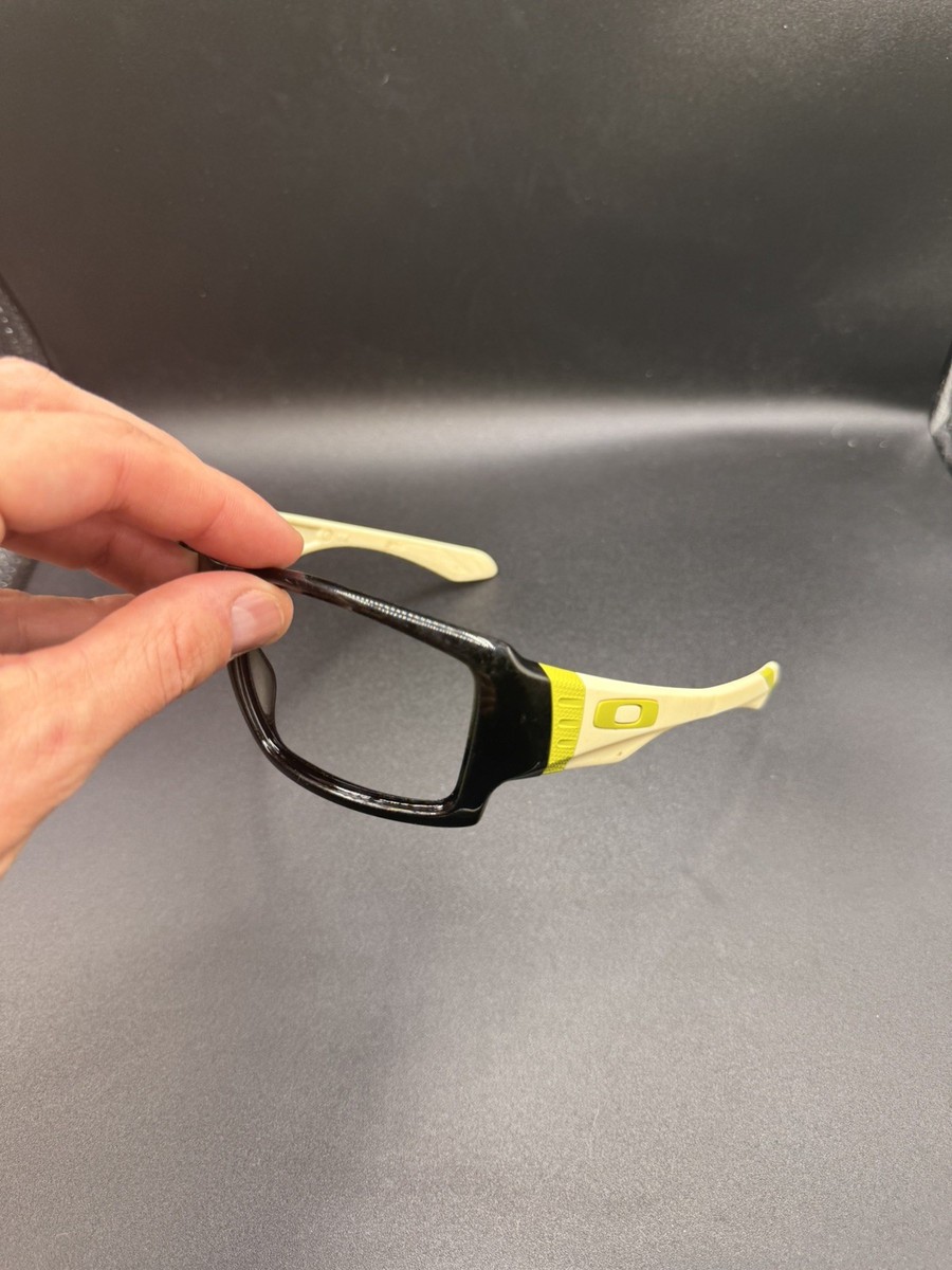 Oakley Big Taco Polished Black/Matte Bone Frame (Missing Icon