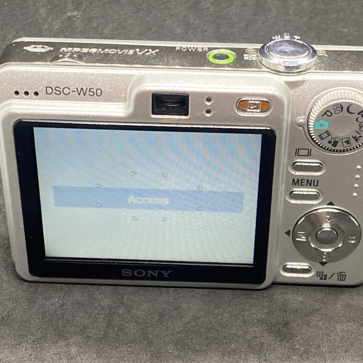 Sony Cyber-Shot DSC-W50 6.0 MP Digital Camera Silver Parts Repair