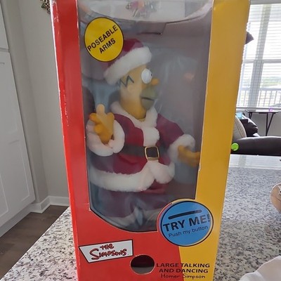 Original Box: The Simpsons Homer Simpson Action Figure Talking Dancing Poseable