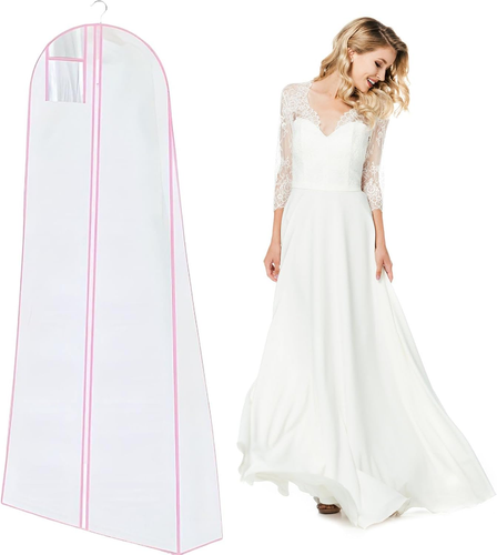 Brautkleid - Kleidersack Lang 180 cm Anti-Staub Atmungsaktiver Kleidersäcke Lang