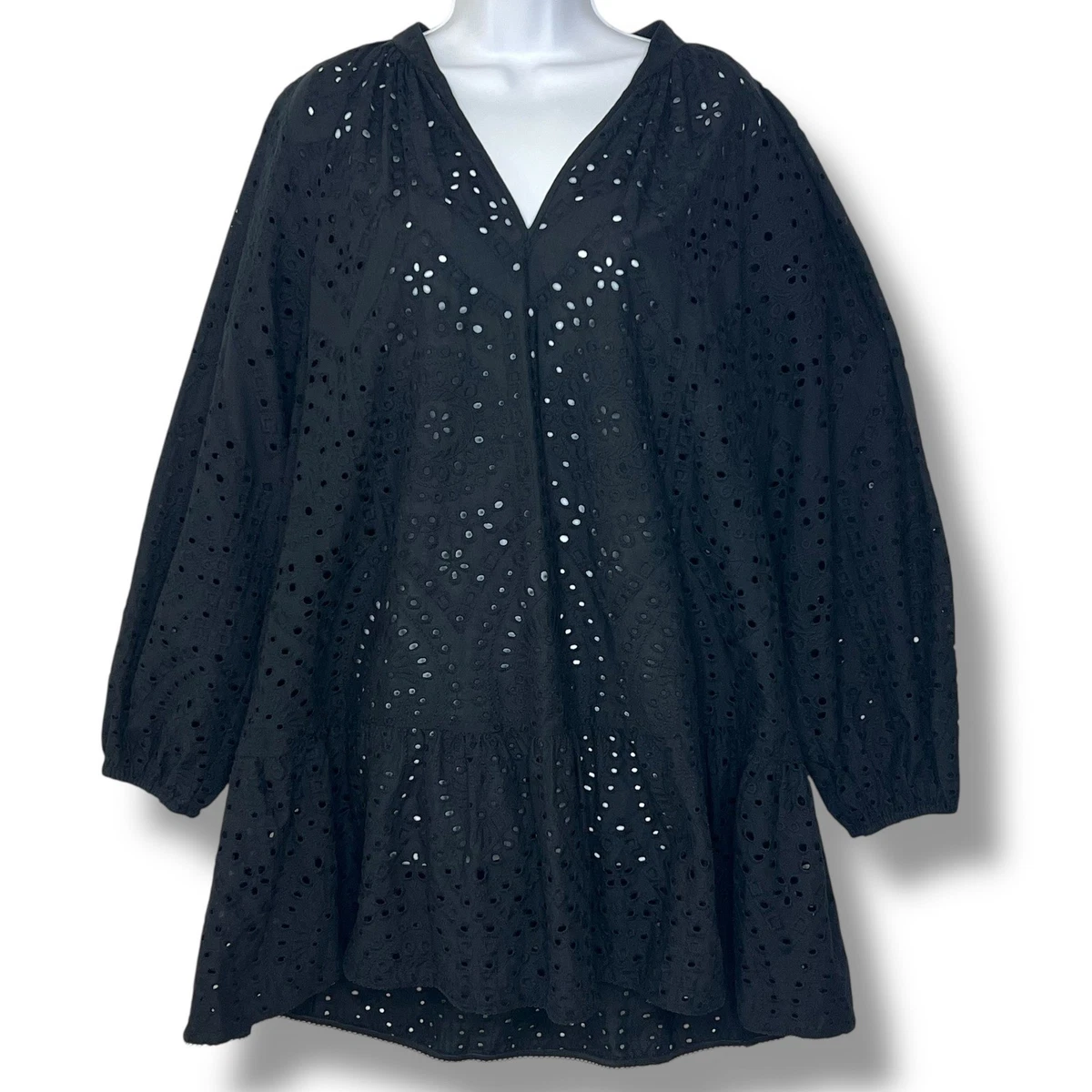 long sleeve cover up for dress Ruffled Long Sleeve Cover-Up Dress – ollieeandellie.com