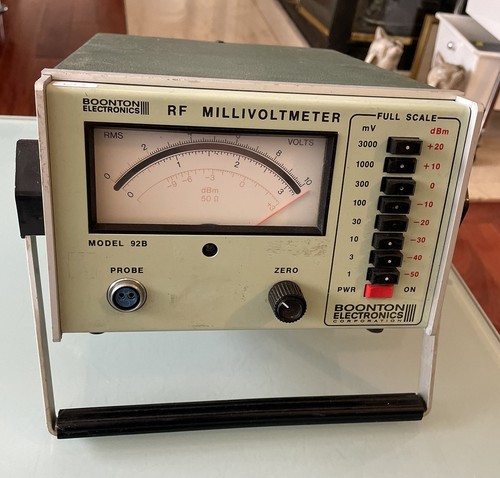 Boonton RF Millivolt Meter Model 92B No Probe Powers On As Is | eBay