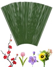 100 PCS 26 Gauge Green Floral Wire Stems for Artificial 26 Gauge,