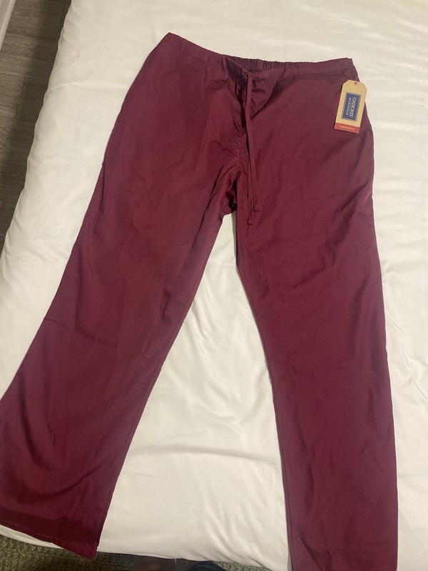 Cherokee Bergandy Workwear Women's Scrub Pants Wine L Style 4101P Poly/Cotton