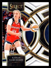 2024 Select WNBA Karlie Samuelson #132 White Prizm – /99 Washington Mystics