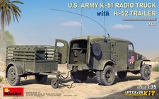 MIN35418 - Miniart 1:35 - US Army K-51 Radio Truck w/ K-52 Trailer