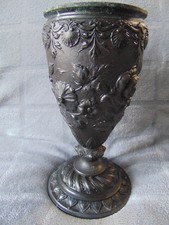 Vase Heavy  Decorated Metallic  Gothic