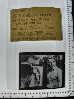 Filmdia Run Silent, Run Deep - B Lancaster 1958 Mittelformat Slide 6x4,5cm L-BQ7
