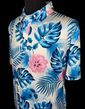MINT GREENSIDE GOLF HAWAIIAN PERFORMANCE GOLF POLO SZ L