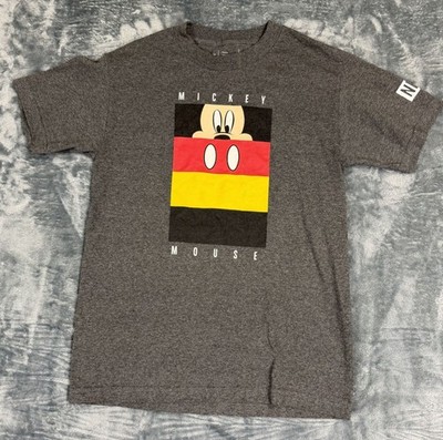 Neff Mickey Mouse Mens T-Shirt Size S Disney Gray Graphic Tee