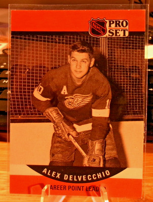 1990 Pro Set - Alex Delvecchio - Detroit Red Wings #652