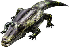1 Pcs 49" Inflatable Alligator Pool Float Floating Alligator Decoy