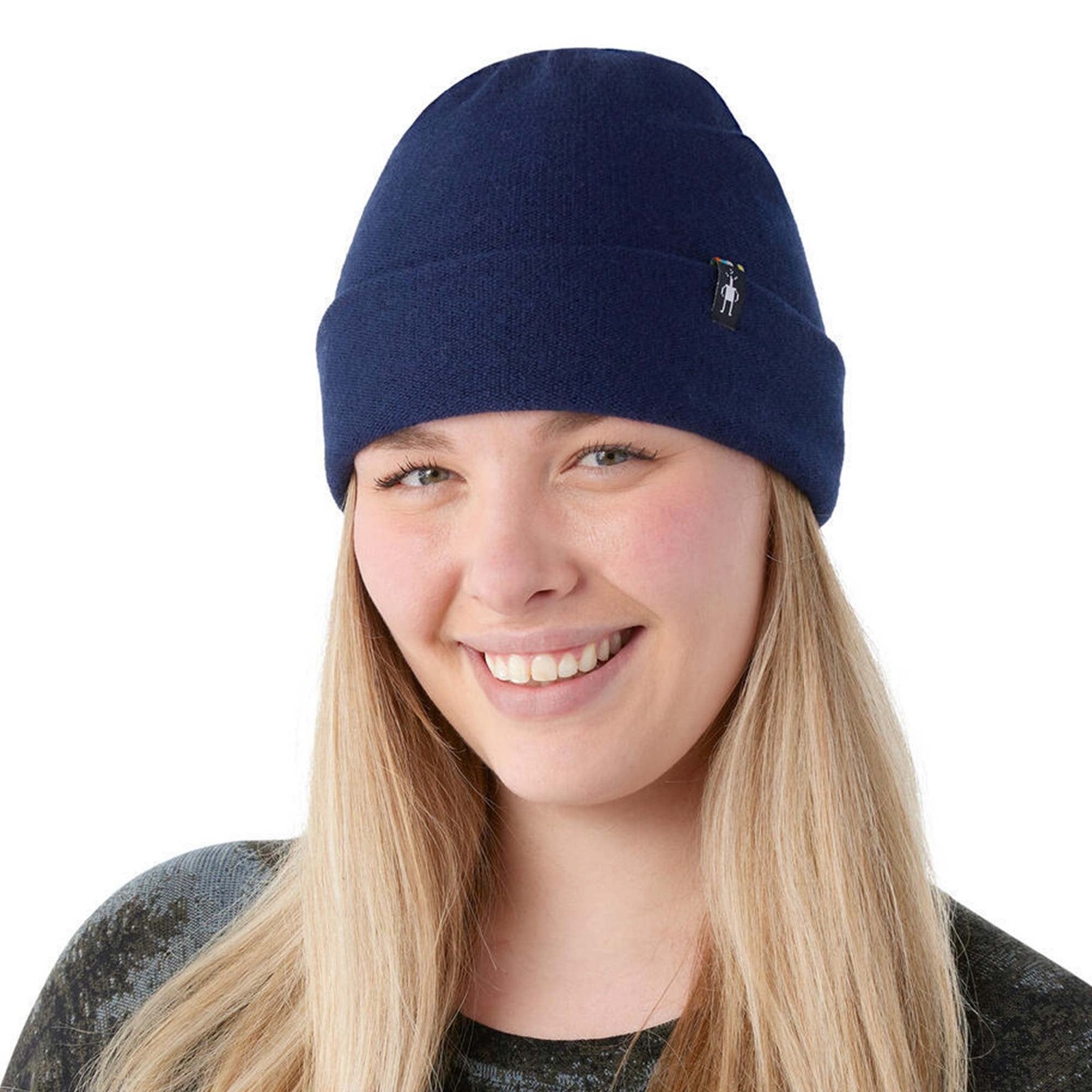 Smartwool Boiled Wool Beanie: Deep Navy