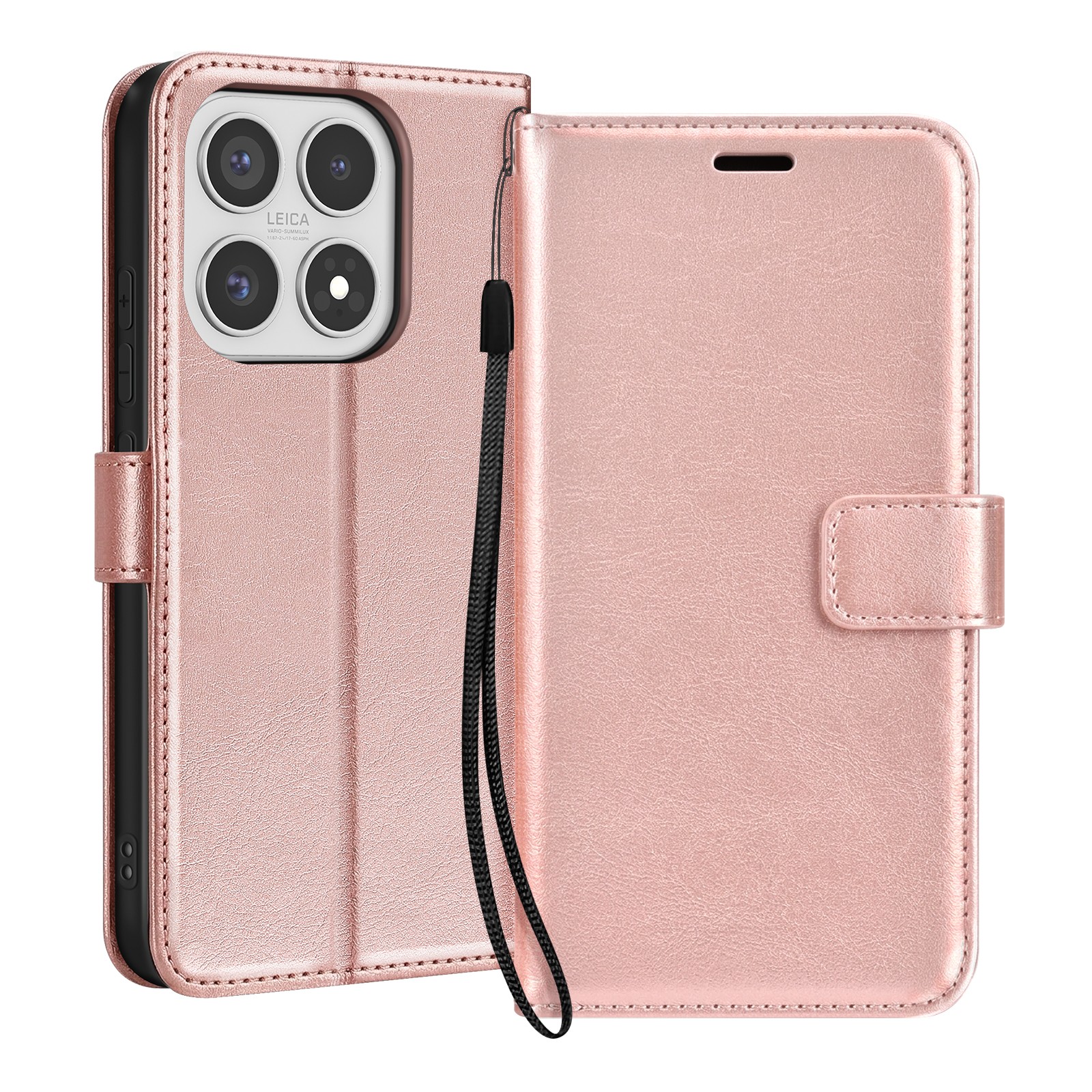 Étui Xiaomi 17 Mayaxess anti-chute avec porte-carte et bracelet pratique