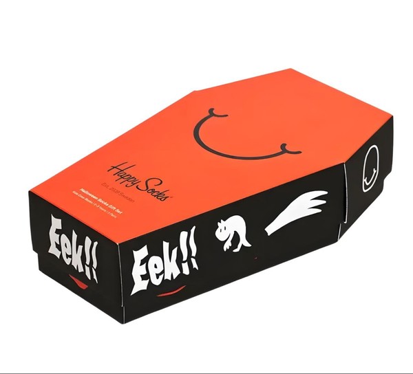 Happy Socks Kinder Halloween 3 Paar Geschenkset Crew Socken GrößE 7-9 Jahre Nwb-image