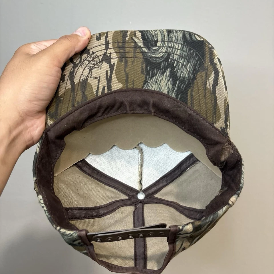 De colección Mossy Roble Soporte Camuflaje Camionero SnapBack Sombrero Caza Winchester Raro Foto 4 de 4