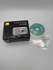 Nikon Coolpix S3300 Digital Camera Box W/ Instructional CDs - Empty Box Only