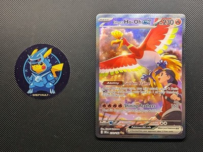 Ethans Ho-Oh EX 230/182 SIR Destined Rivals Pokemon TCG NM- bis LP