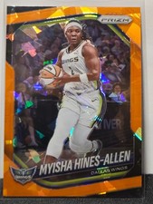 2025 Panini Prizm WNBA Parallel Cracked Ice Orange MYISHA HINES-ALLEN #96 Wings