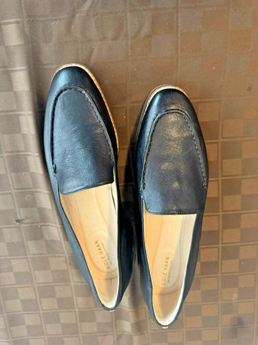 Cole Hahn Women's Grand Os Black Leather uppers Loafers Size 8.5B