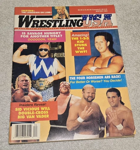 Wrestling USA Magazine Winter 1993 missy hyatt luna vachon savage wwf wwe wcw