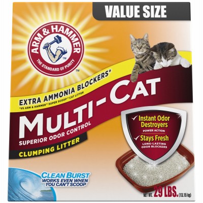 Multi Katzenklumpendes Katzenstreu, 29 Pfund - 97514