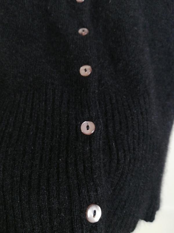 Fornarina Y2K Angora Blend Black Knit Short Sleeve Sweater Size M Vintage 2000s image 4