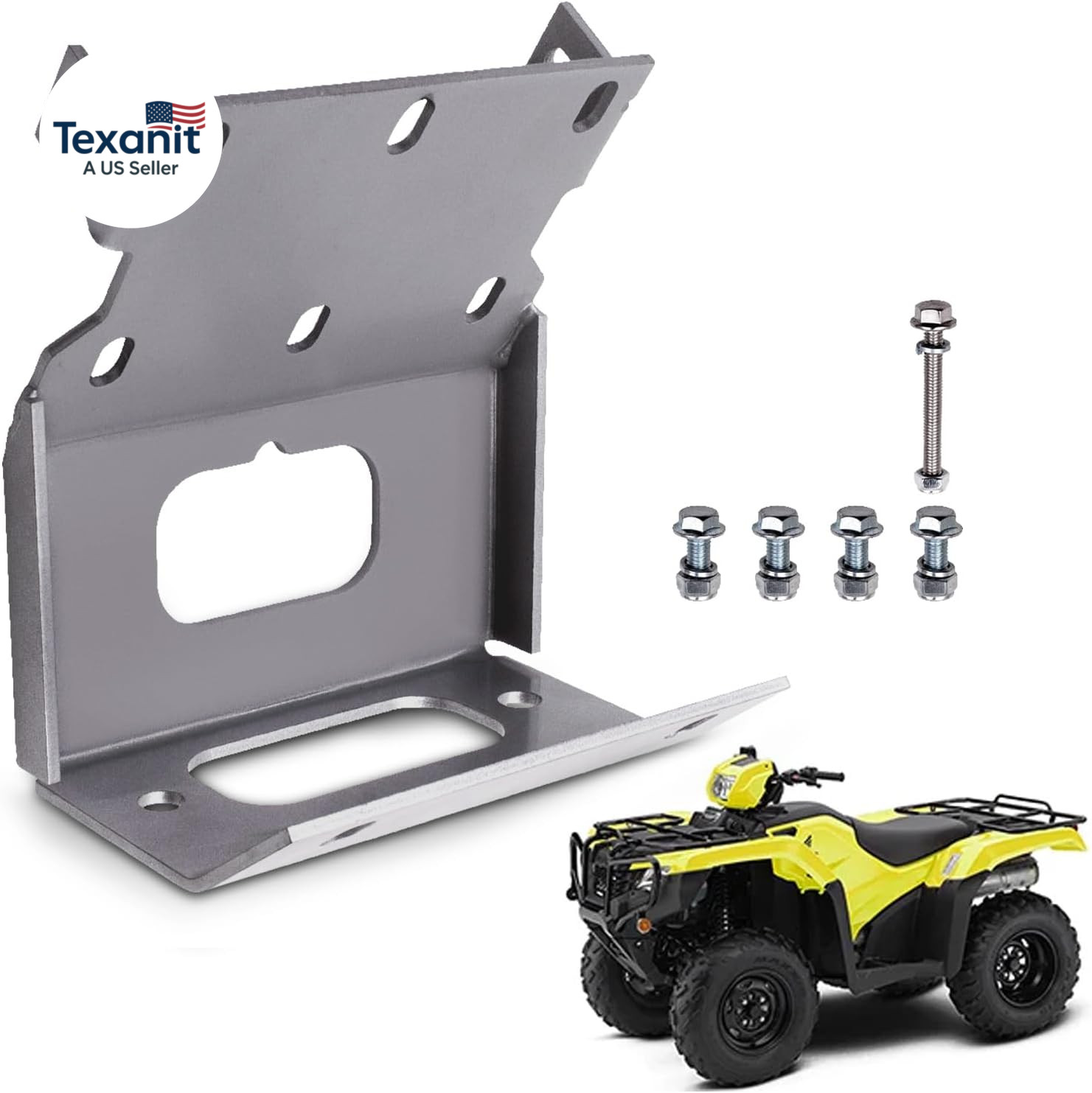 Winch Mount Plate Winch Mounting Bracket for Honda Foreman Rubicon Rancher TRX50