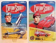 Vintage CAPTAIN SCARLET Spectrum Patrol Car and Jet Liner Toy Vivid SEALED